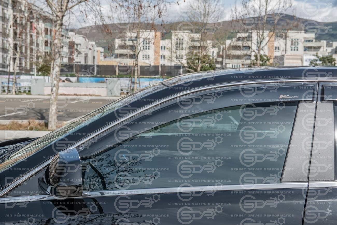 2008-2013 Cadillac CTS | Smoke Tinted Window Rain Deflectors Visors